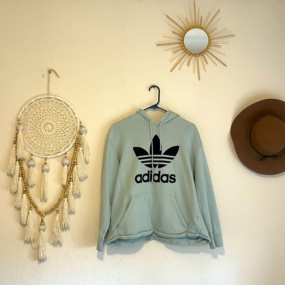 adidas Tops - Mint Oversized Adidas Hoodie